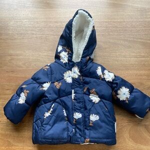 OshKosh B'gosh Navy and White Hooded Jacket